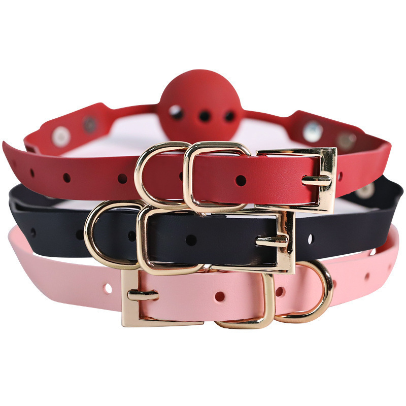 Silicone SM Mouth Ball Eye Mask and Handcuffs Set for Couples - Image 5