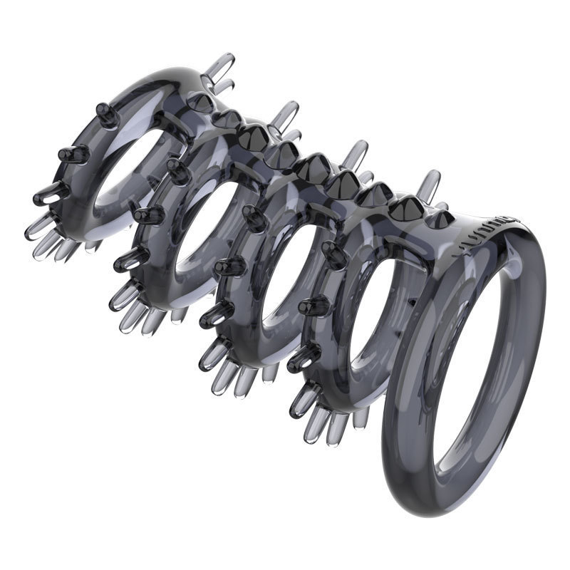 Dragon Bone Non-Vibrating Cock Ring, Soft Silicone Delay Ring for Men - Image 5