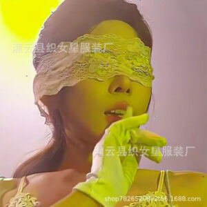 Lace Eye Mask Party Veil in Light Purple, 135 cm Length, 2025 Spring Style