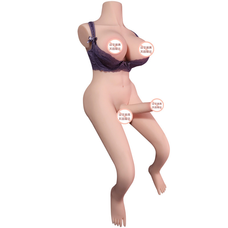 Jiuai Solid Half-Body Masturbator TPE Manual Adult Toy Flesh-Colored - Image 5