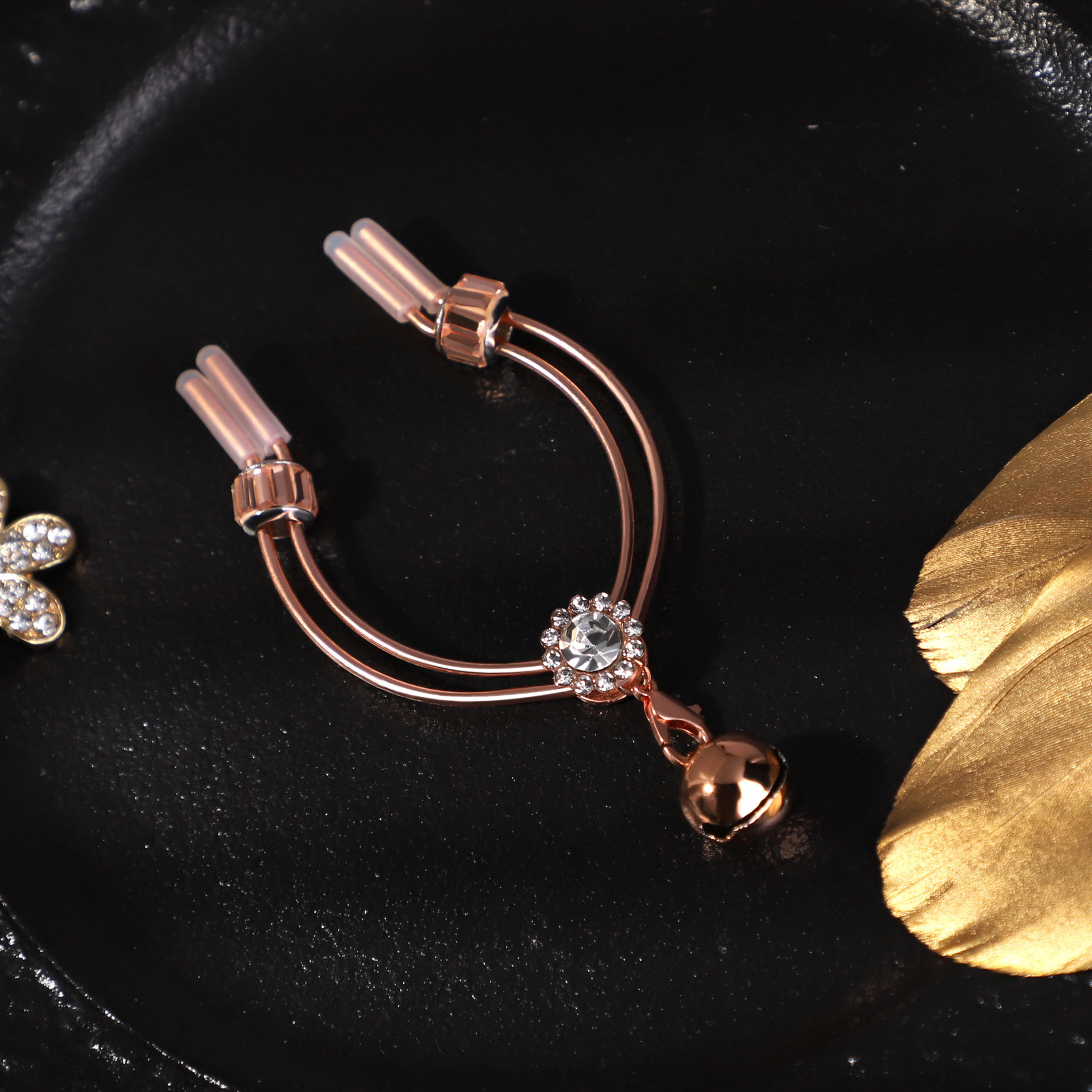Metal Nipple Clamps for Men, Rose Gold Punishment-Style Sensory Toy, Wholesale - Image 4