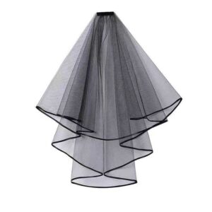 Double-Layer Lace Bridal Veil for Bachelorette Party and Wedding Photos