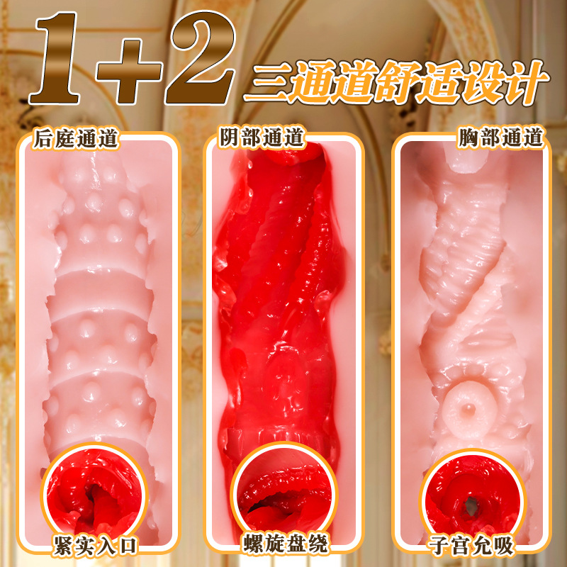 Zhinan Half-Body Male Masturbator TPE Vagina and Butt Mold Manual Use - Image 3