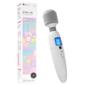 Mystery Lady Love Tide AV Wand Vibrator with Heating Function, Aurora White, Medical-Grade Silicone