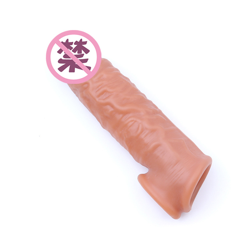 Wolf-Tooth Textured Silicone Condom Sleeve for Men, Reusable Delay Cover, 75 g - Image 4