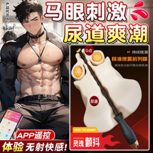 USB Rechargeable Vibrating Urethral Sound Stick, Silicone Male Dilator Beads, Button Control, Black
