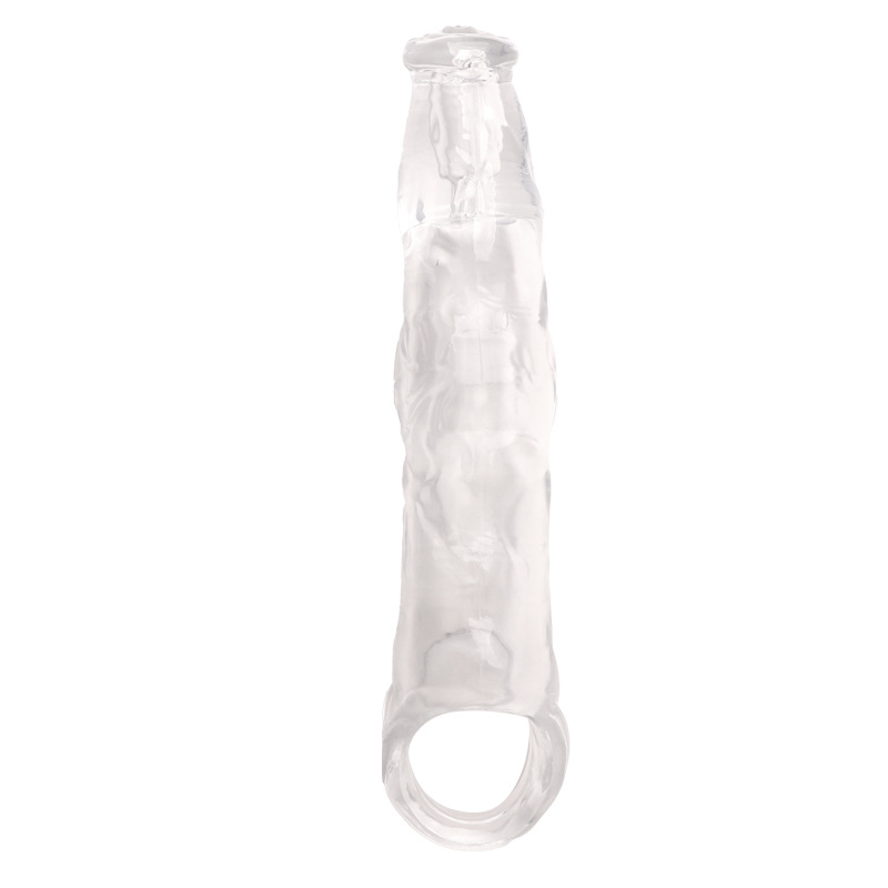 Wolf-Tooth Textured Extension Condom Sleeve, Soft TPE, Delay Design - Image 4