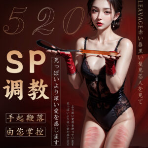 Jiuai SM Riding Crop Whip in Red PU Leather for Adult Couple Play