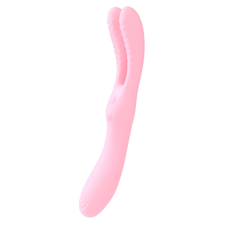 Long-Eared Rabbit Vibrating Anal Plug, Three-Motor Silicone Massager, Pink - Image 5