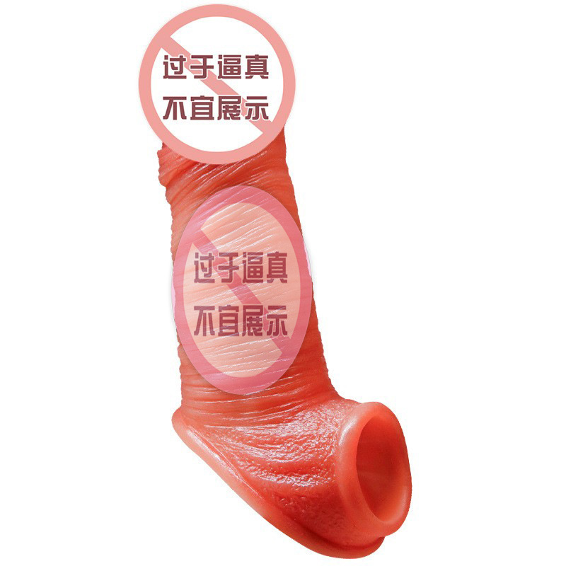 Jiuai Silicone Wolf Tooth Wearable Penis Ring Set for Adults - Image 5