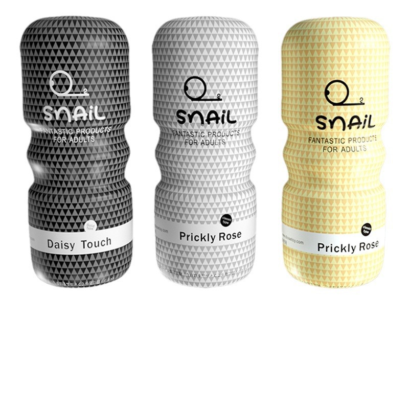 Jiuai Snail Cup Manual Squeeze Masturbator with Suction and Clamp Action, TPE Sleeve, Discreet Black Design - Image 5