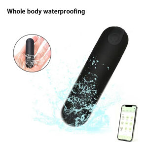 10-Frequency Wireless Bullet Vibrator, Rechargeable Mini Massager with APP Control