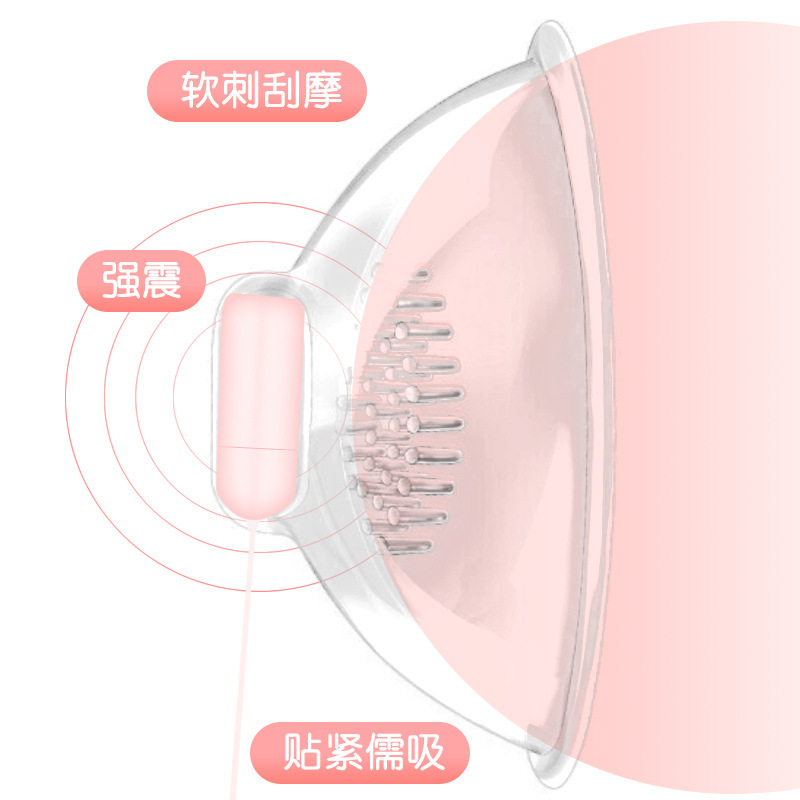 Breast Vibrating Massager with Nipple Clamp, USB or Rechargeable Remote Options - Image 3