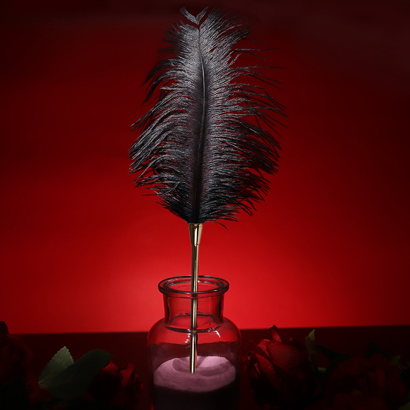 Zinc Alloy Hand Clapping Feather Stick 28cm Couple Flirting Sensory Accessory - Image 4
