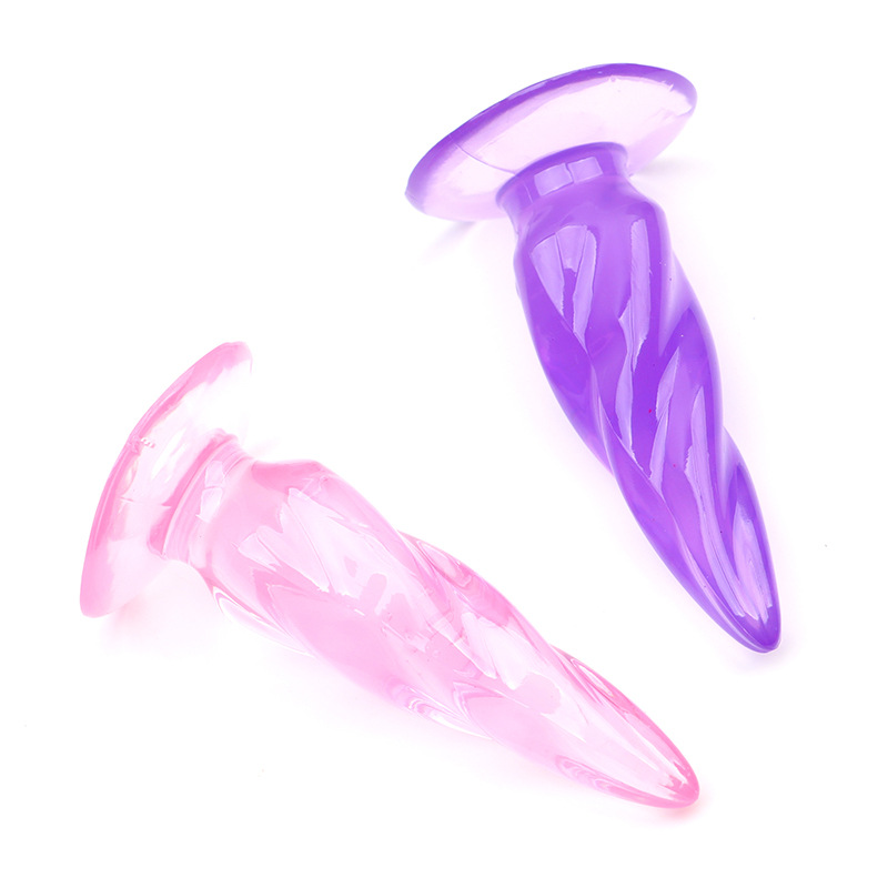 Crystal Anal Plug Bead Strip, Purple TPR Training Toy for Adults - Image 4