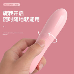 Magic Vibrating Wand for Women, Pink ABS, Rotating Control, 15.5 cm