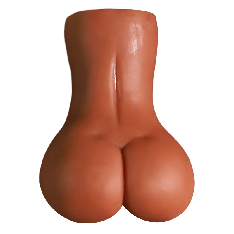 Jiuai Emily Solid TPE Male Masturbator, Brown Inverted Mold Manual Stroker - Image 4