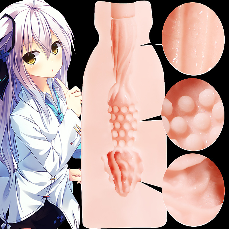 Manual Airplane Cup Male Masturbator TPE Penis Trainer Adult Toy - Image 2