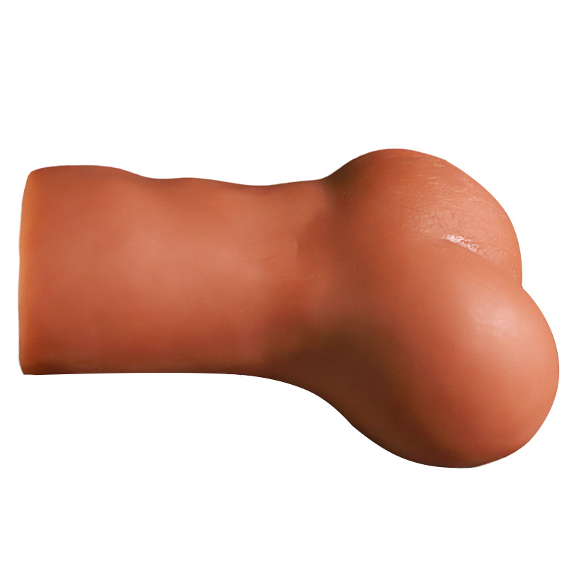 Jiuai Emily Solid TPE Male Masturbator, Brown Inverted Mold Manual Stroker - Image 3