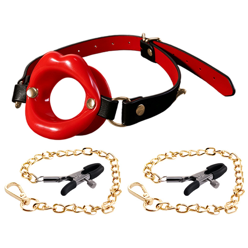 SM-含丹口塞奢享版 Adult Oral Play Mouth Accessory in Red - Image 5