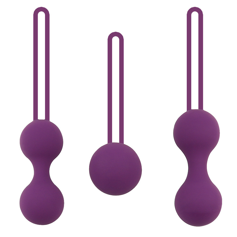 Smart Kegel Training Balls, Vibrating Silicone Dual-Ball Vaginal Exerciser, Purple - Image 4