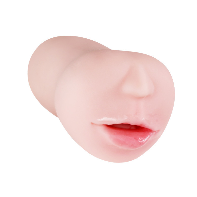 Real Kiss Mouth Masturbator Manual Male Stroker Silicone Soft Gel 16cm - Image 2