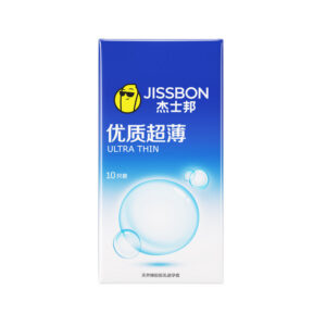 Jiesbon Ultra-Thin Condoms 10-Pack with Smooth Surface and Double Lubrication