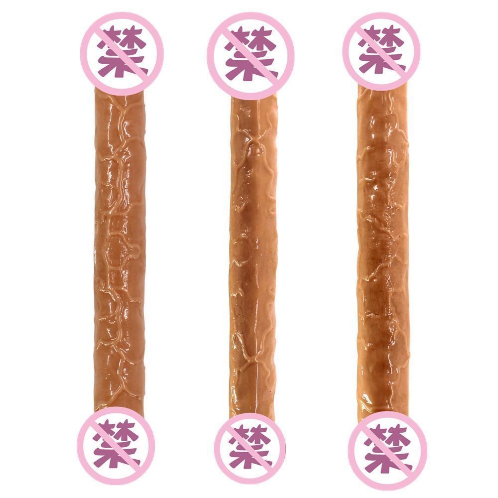 Double Dragon Dual-Head Dildo, Extra-Long TPE Shaft for Deep Masturbation Play - Image 3