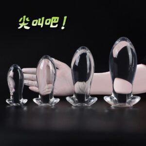 Posterior Dragon Egg Anal Plug, XL TPE Textured Wearable Plug for Adults