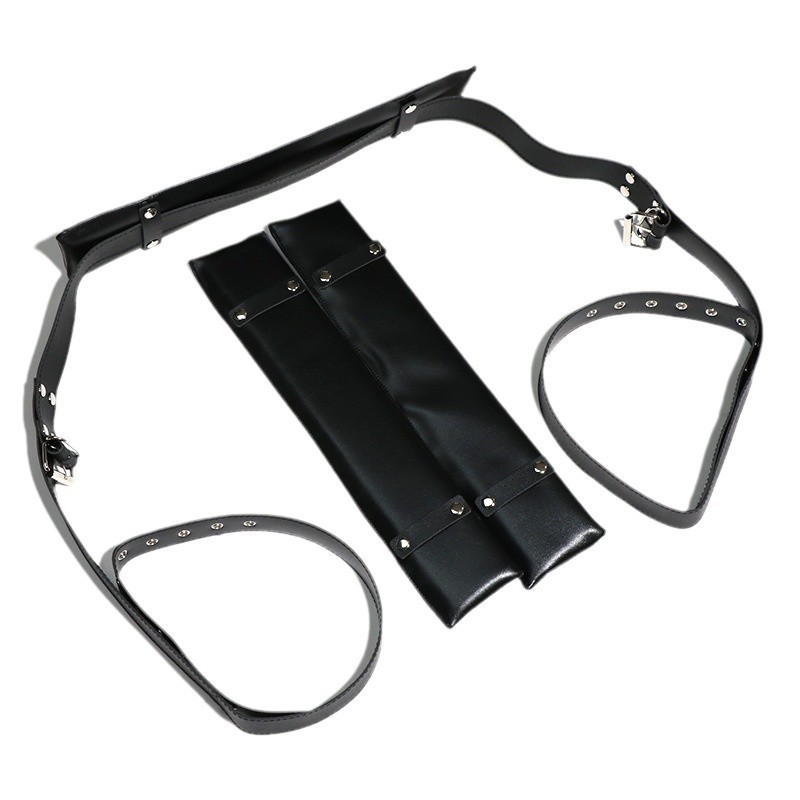 M-Shaped Leg Spreader Bondage Pillow with Adjustable Straps for Couples - Image 5