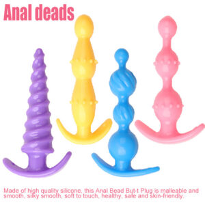 Chrysanthemum Anal Plug, Purple TPE Outdoor-Wear Anal Toy