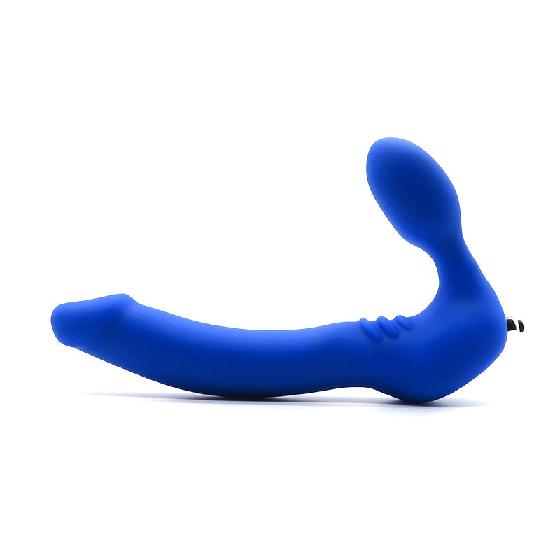 Double-Headed Vibrating Dildo, Silicone Dual-Ended Toy for Internal Stimulation, Purple - Image 2