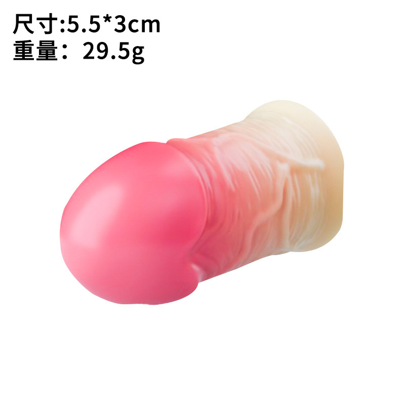 Realistic Liquid Silicone Dildo, Soft Flesh-Feel Adult Toy, Pink, Large - Image 5