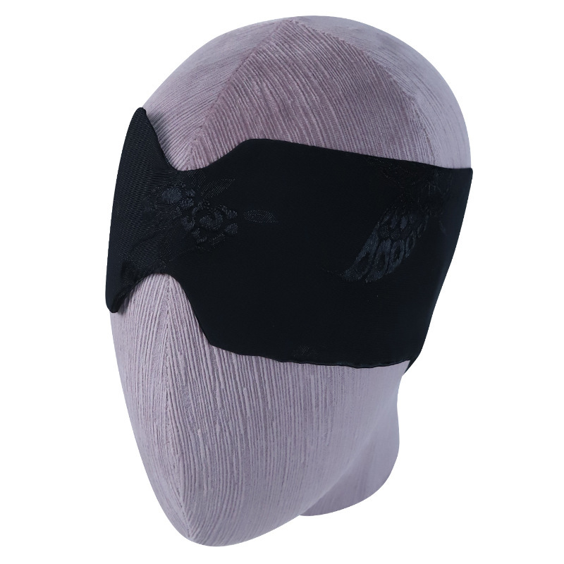 Silk Blindfold Bondage Set for Couples, Red and Black SM Accessory Kit - Image 5