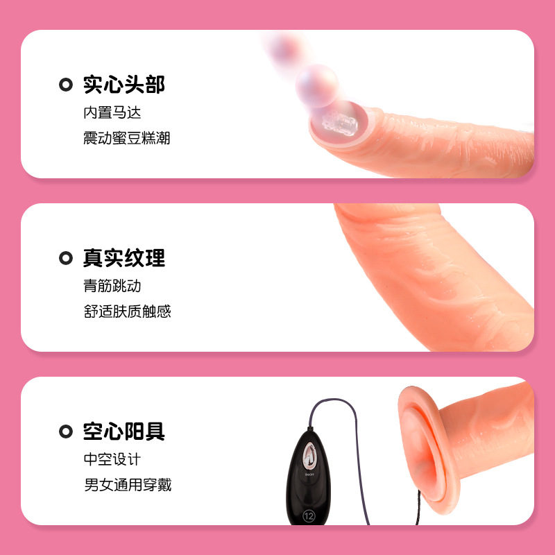 Remote-Controlled Wearable Vibrating Strap-On Pants with Realistic TPE Dildo for Couples - Image 4