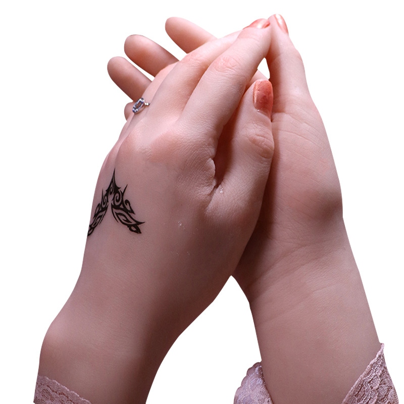 Jiuai Silicone Hand Model Display Prop, Slim Jade Right Hand, Manual, Flesh Tone - Image 5
