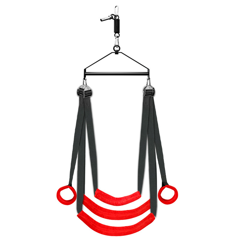Jiuai SM Swing with 5 Pads, Metal Frame Couples Restraint Set, Black - Image 5