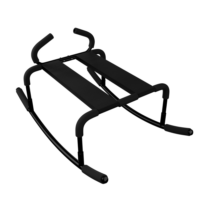 Black Metal Love Chair with Foam Cushion for Adult Couples - Image 5