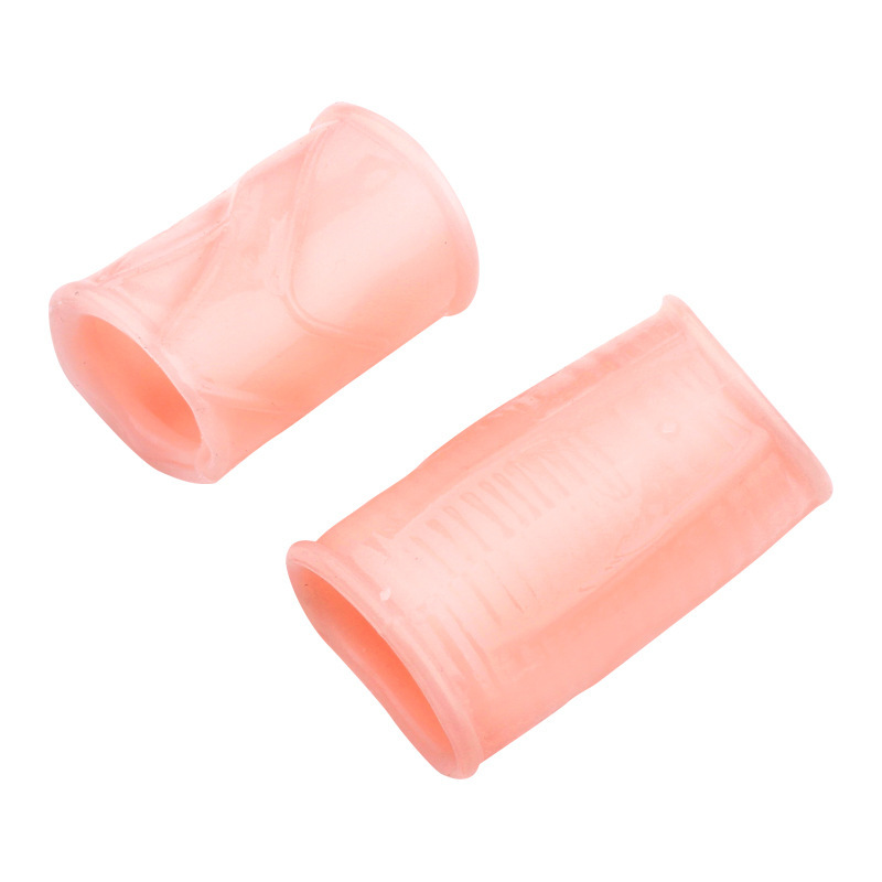 Male Foreskin Relief Ring, Thickened Soft Silicone Delay Ring, Cream White - Image 4