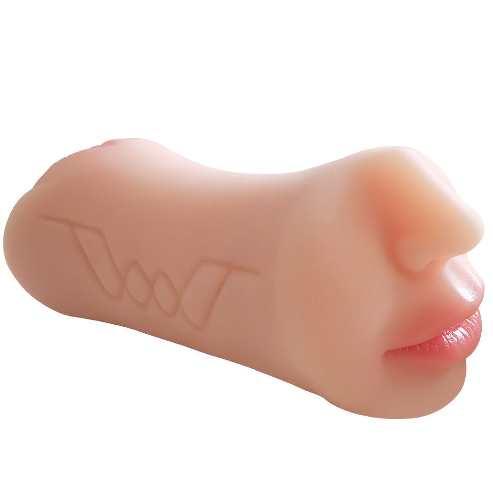 Double-Headed Manual Masturbator Cup with Three Channels, TPE Dual-Entry Design - Image 5
