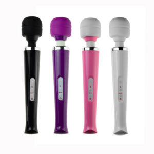 Rechargeable AV Vibrator Massage Stick, ABS Body, Under 50 dB, White