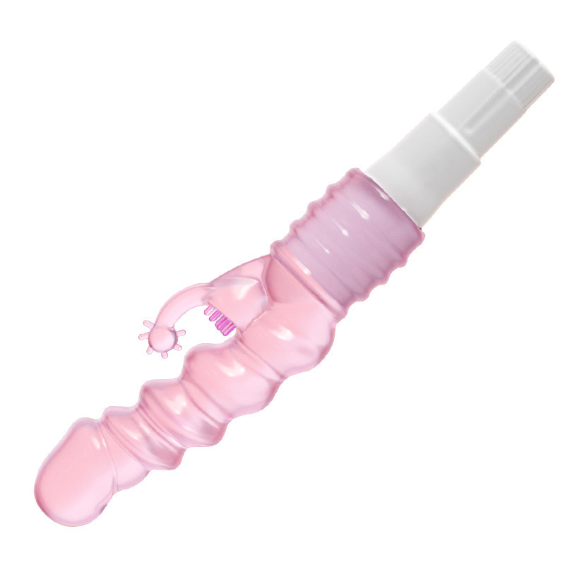 Single-Frequency Jelly Vibrator with Textured Tip, Battery-Powered, 19 cm - Image 5