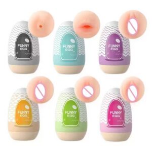 Portable Airplane Egg Male Stroker Soft Rubber Sleeve Travel-Friendly Discreet Adult Toy