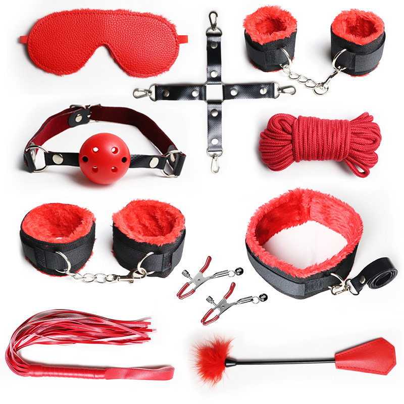 Jiuai SM Bondage Set with Eye Mask, Hand and Foot Cuffs, Nylon Restraint Kit for Couples - Image 5