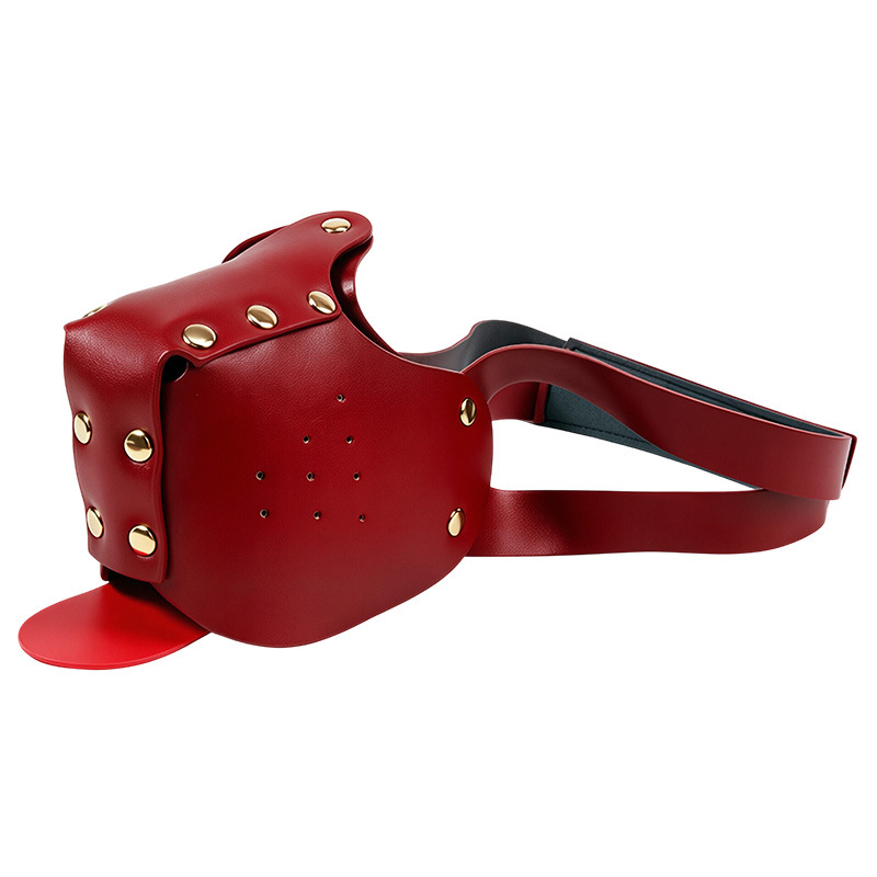 SM Pug Mouth Mask Adult Couples Interactive Toy with Leather and Metal, Flesh Tone - Image 5