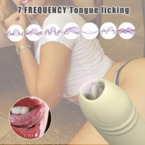 Tongue-Licking Couples Vibrator with Wearable Design and Body-Wave Stimulation