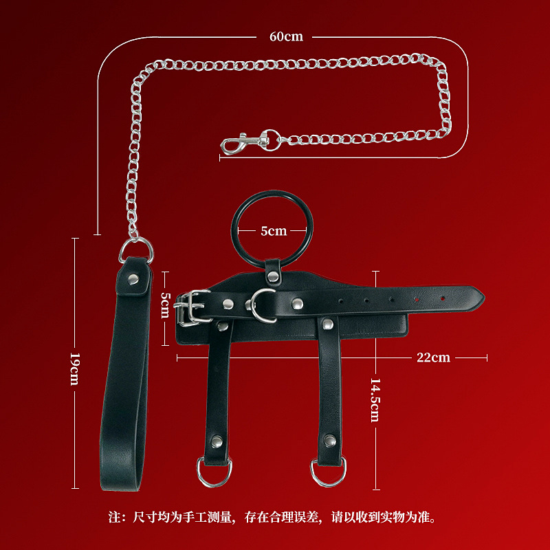 Jiuai SM Nipple Clamps in Black PU and Metal for Couples Bondage Play - Image 3