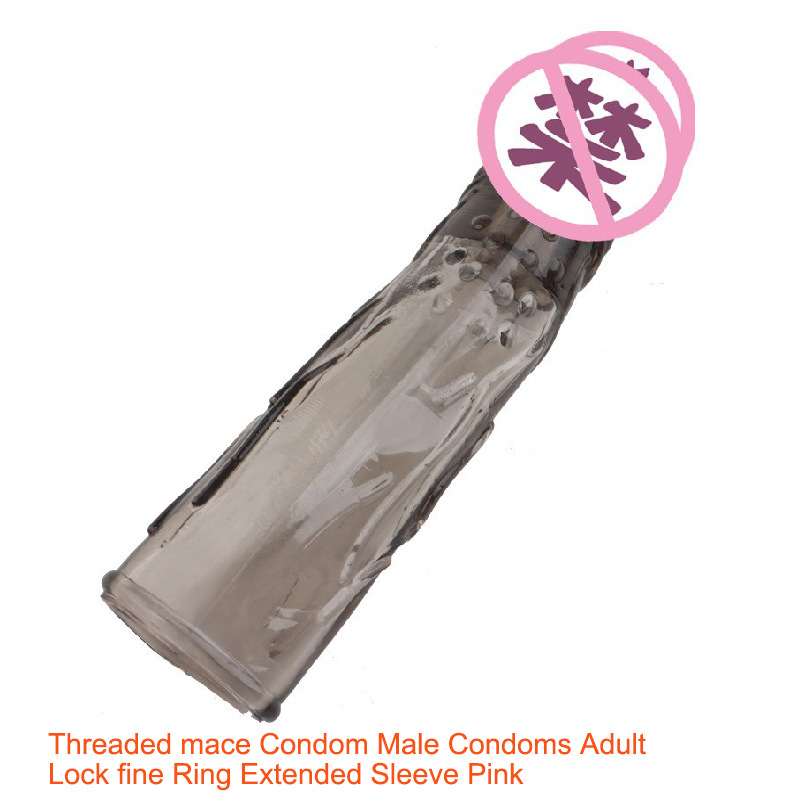 Extended 4cm Crystal TPE Penis Sleeve, Textured Male Extender for Couples - Image 3