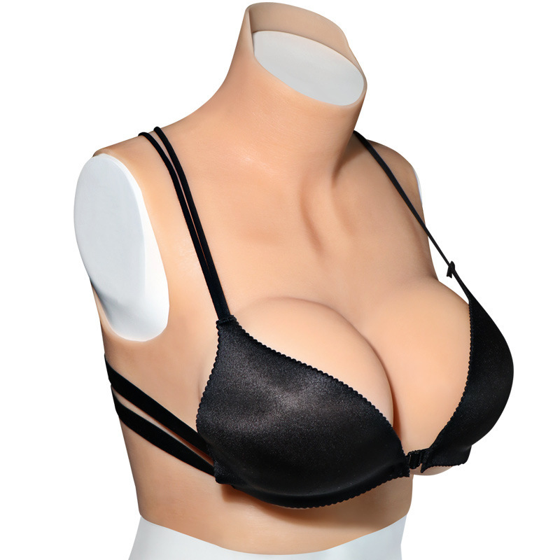 Jiuai Silicone Prosthetic Breasts, F-Cup Cross-Dressing Breast Forms, Skin Tone - Image 5