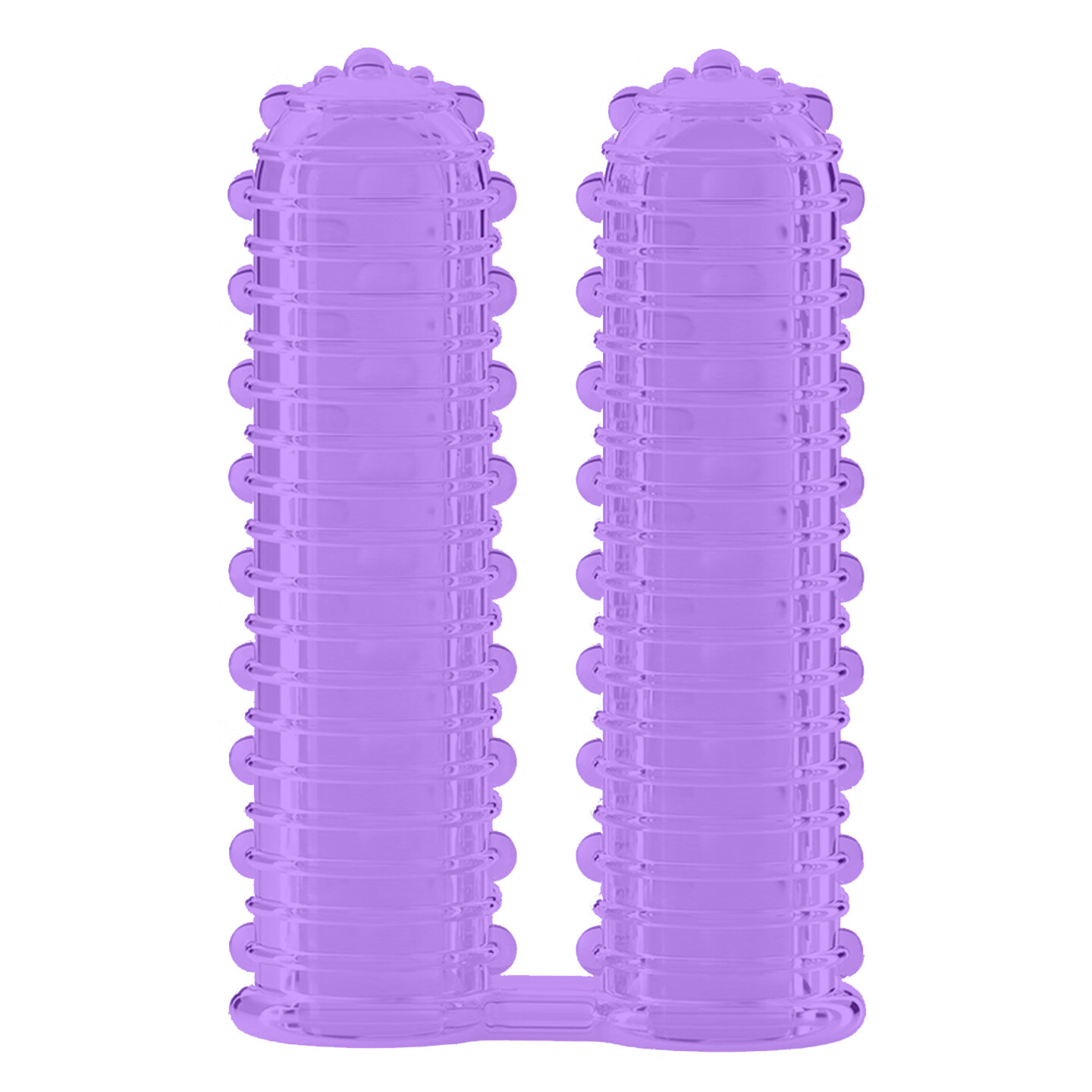 TPE Double-Fingered Textured Masturbation Sleeve, Thorned Stroker for Adults - Image 5